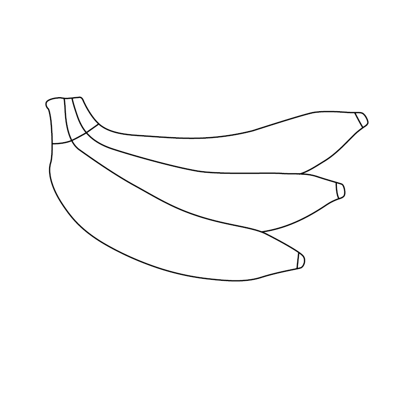 Banana Colouring Image