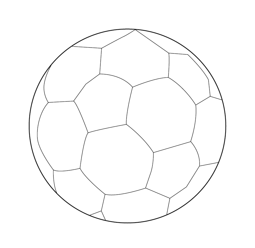 Football/ Soccer Colouring Image