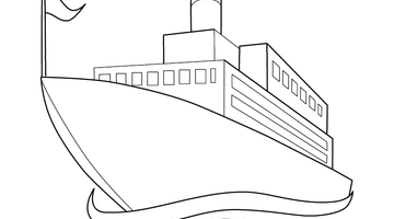 SHIP COLOURING PICTURE | Free Colouring Book for Children