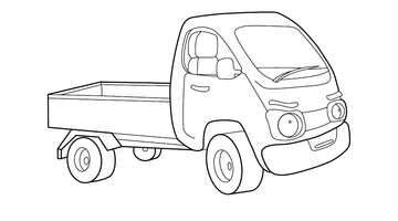 FREE PRINTABLE TRUCK COLOURING IMAGE | Free Colouring Book for Children