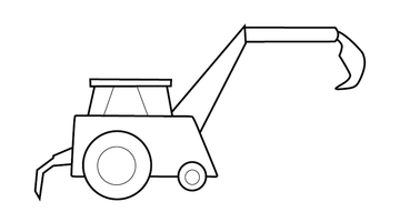 DIGGER EXCAVATOR COLOURING PICTURE | Free Colouring Book for Children