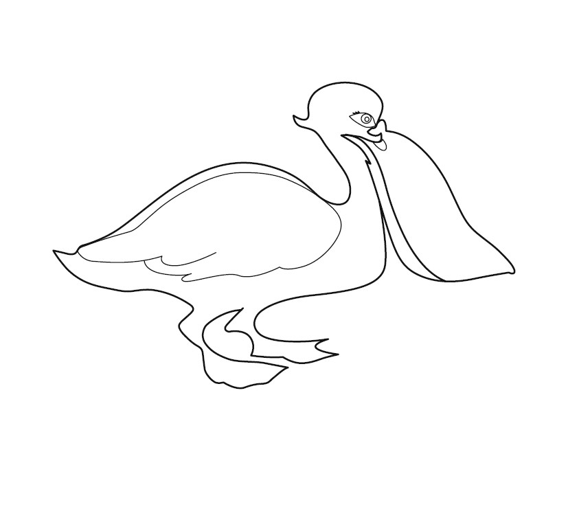 Free Bird Colouring Picture