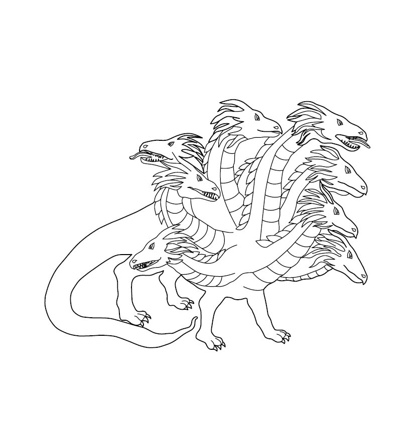 Free Printable Dragon Colouring Picture