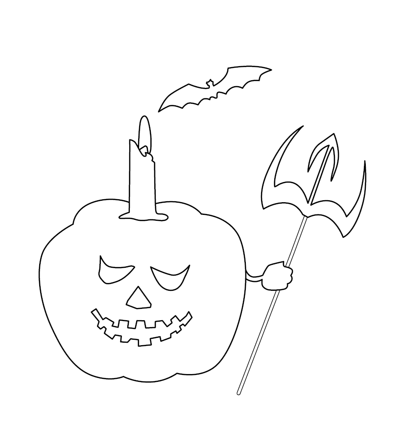 Free Printable Halloween Colouring Page