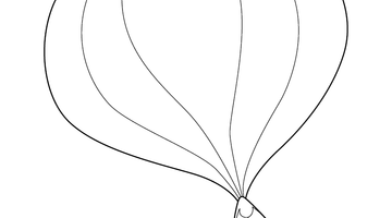 HOT AIR BALLOON COLOURING PICTURE | Free Colouring Book for Children