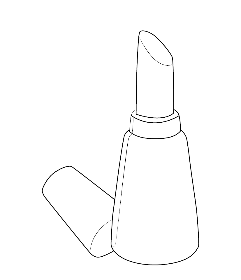 Lipstick Colouring Page