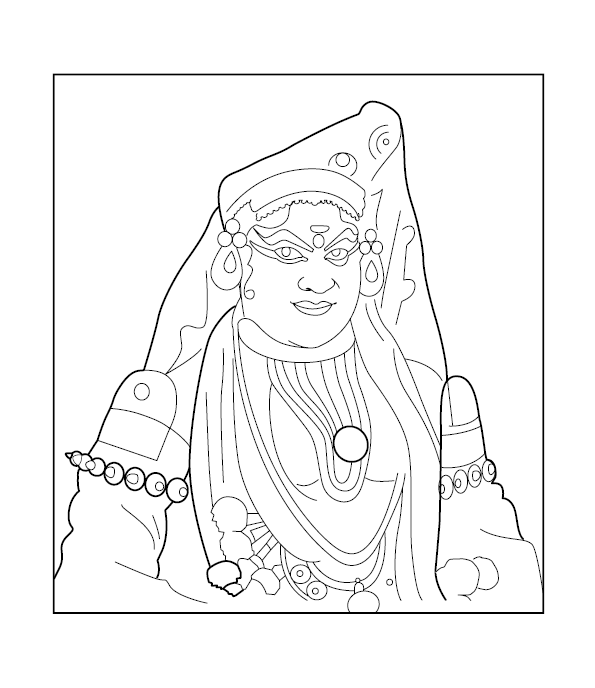 Free Printable Kathakali Picture