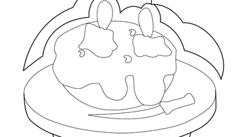 CUP CAKE COLOURING PICTURE | Free Colouring Book for Children