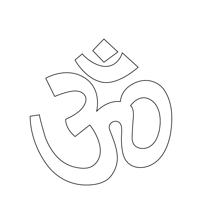 Om Colouring Picture