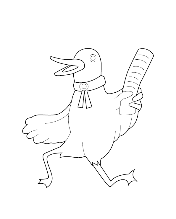 Chicken Colouring Page