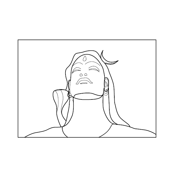 Lord Shiva Colouring Page