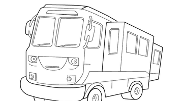 FREE PRINTABLE TRUCK COLOURING PICTURE | Free Colouring Book for Children