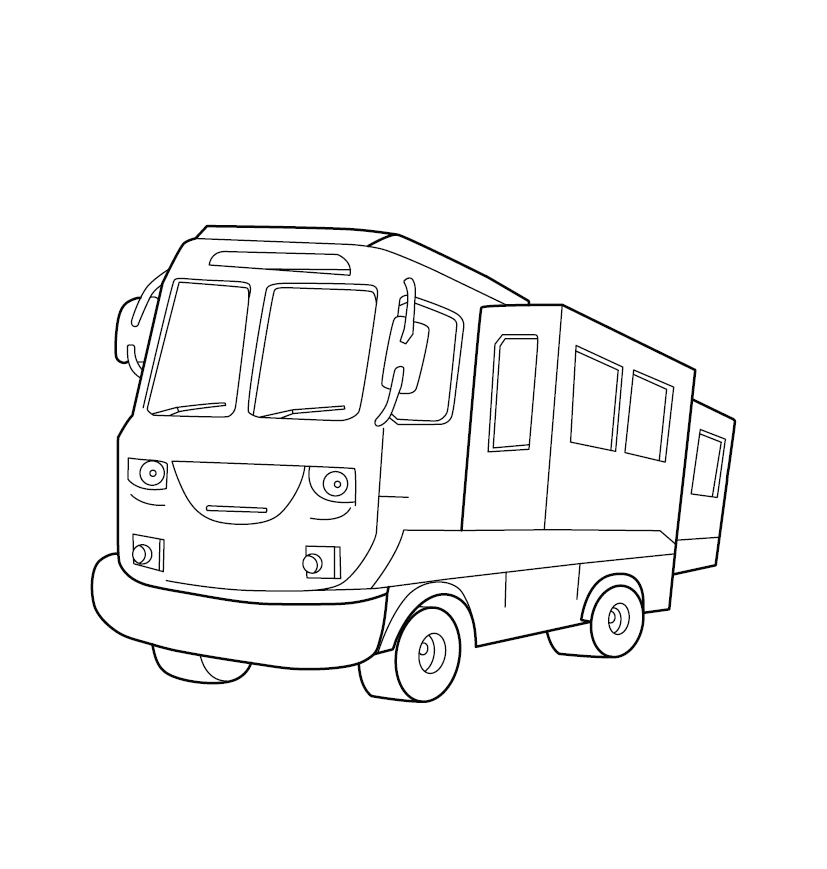 Free Printable Truck Colouring Picture