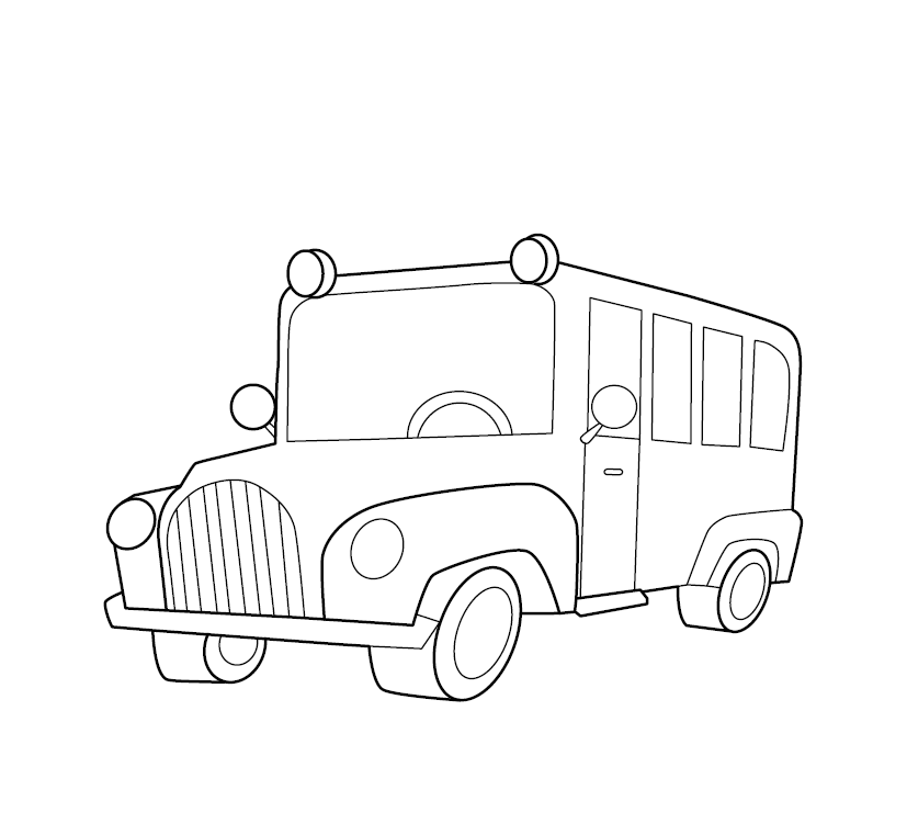 Jeep Colouring Picture