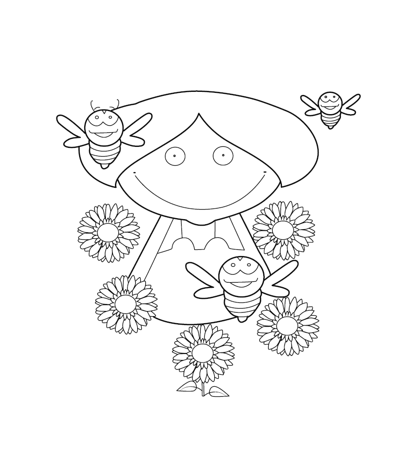 Printable Love Representation Colouring Image