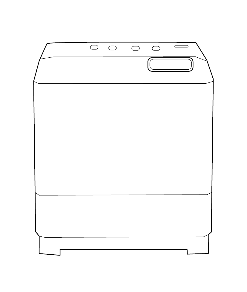 Washing Machine Colouring Picture