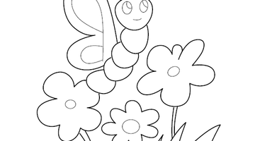 Garden Colouring Image | Free Colouring Book for Children