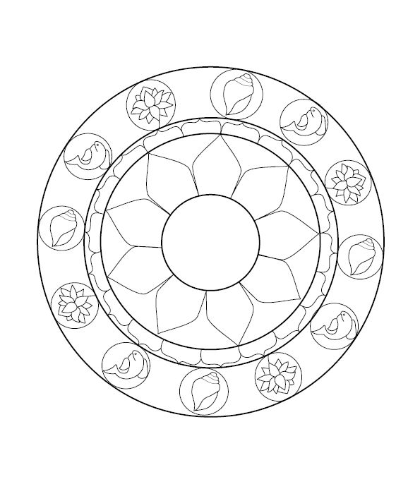 Mandala Colouring Picture