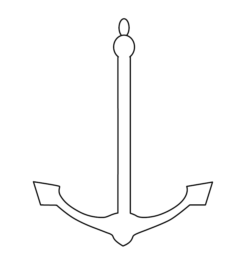 Anchor Colouring Page