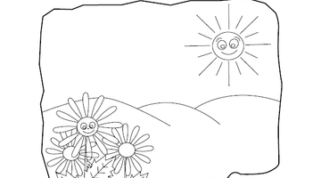 Garden Colouring Sheet | Free Colouring Book for Children