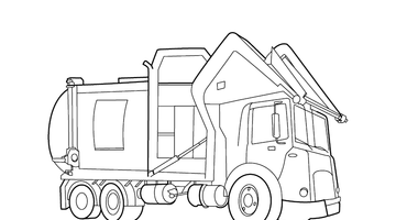 FREE PRINTABLE TRUCK COLOURING PAGE| Free Colouring Book for Children