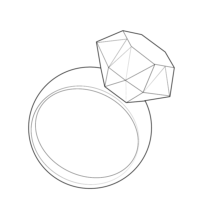 Ring Colouring Picture