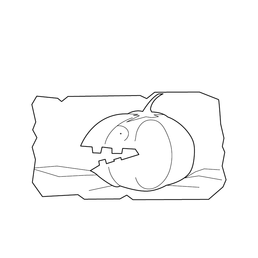 Free Halloween Colouring Image