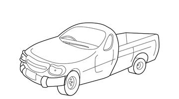 FREE PRINTABLE TRUCK COLOURING PICTURE FOR KIDS | Free Colouring Book for Children