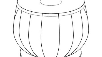 TABLA COLOURING PICTURE | Free Colouring Book for Children