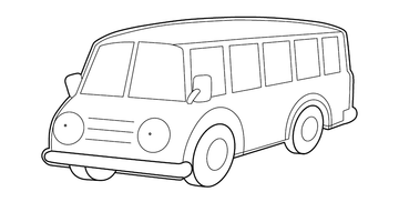 VAN COLOURING IMAGE | Free Colouring Book for Children