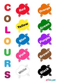 Colours Poster for Kids