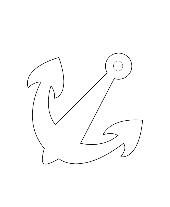 Anchor Colouring Picture for Kids