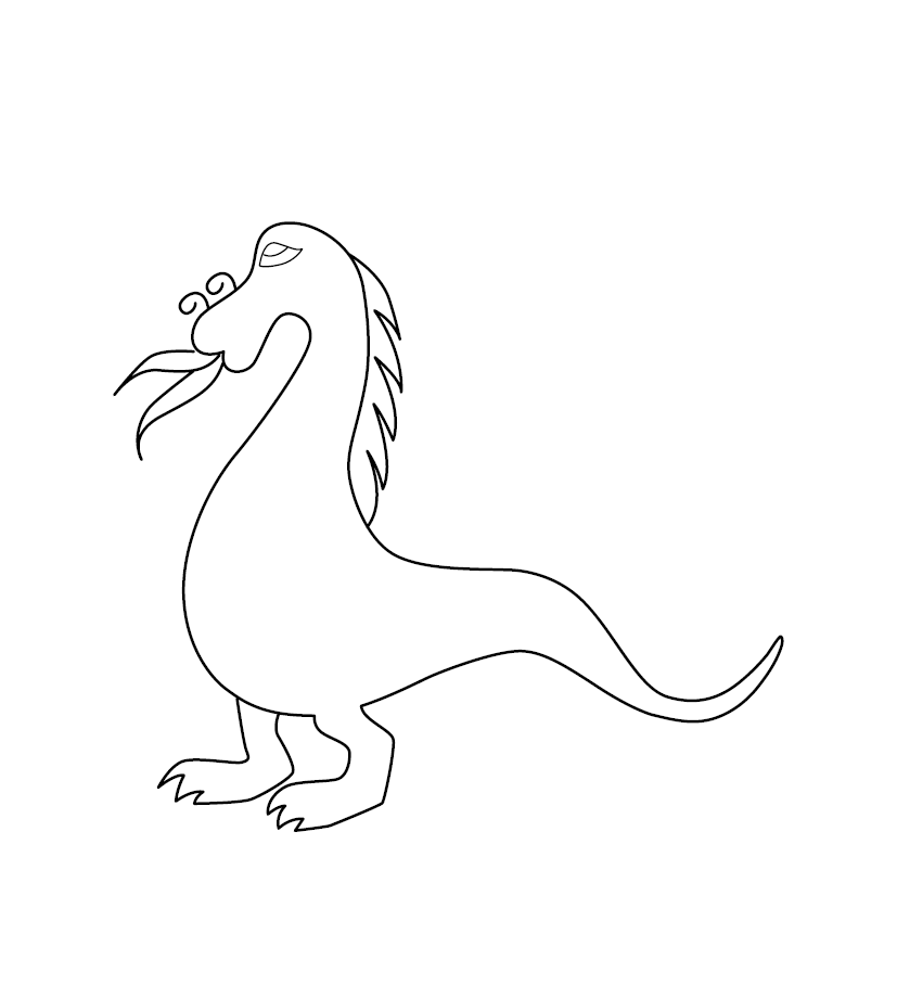 Printable Dinosaur Colouring Image