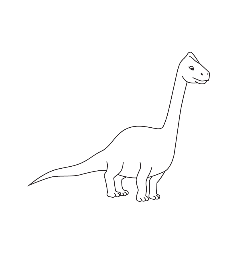 Printable Dinosaur Colouring Picture