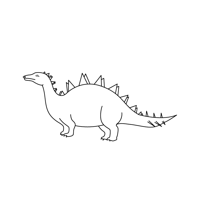 Printable Dinosaur Colouring Image