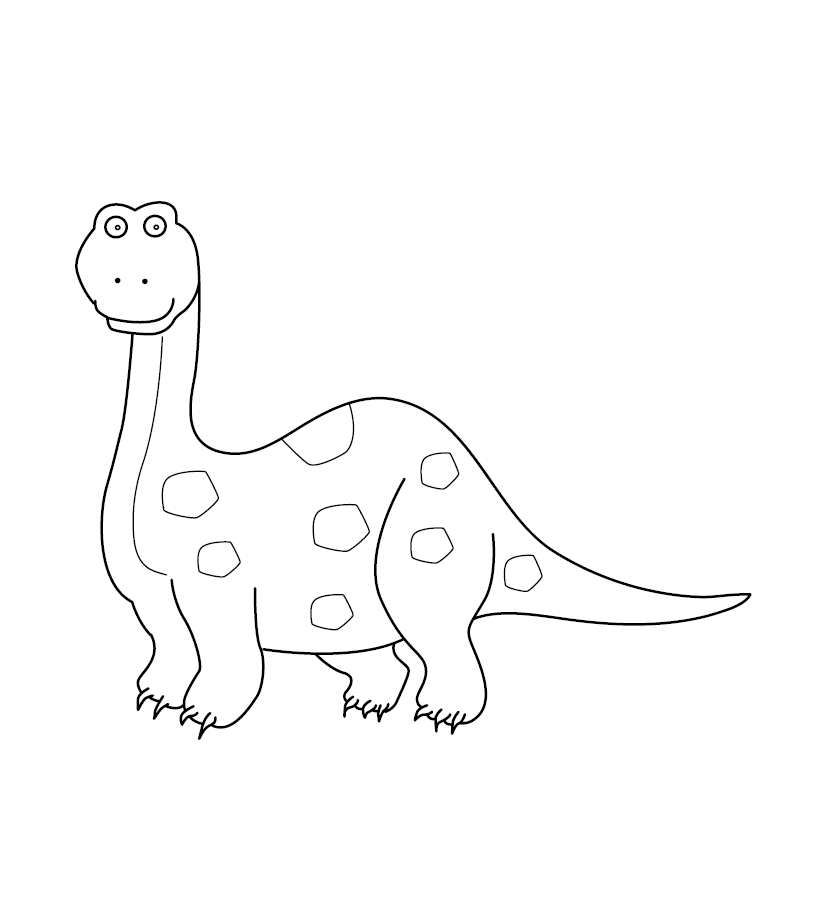 Free Printable Dinosaur Colouring Picture