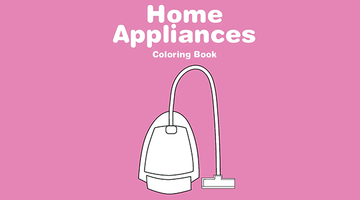 Free Printable Home Appliances Colouring Book