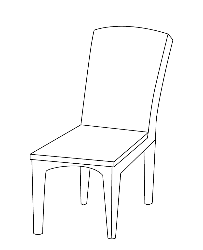 Chair Colouring Picture