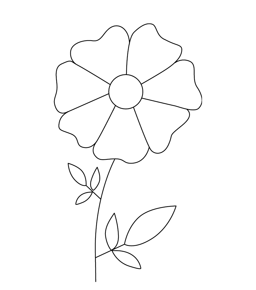 Periwinkle Colouring Picture