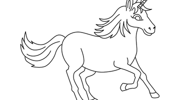 PRINTABLE UNICORN COLOURING PICTURE | Free Colouring Book for Children