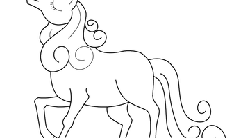 UNICORN COLOURING PICTURE | Free Colouring Book for Children