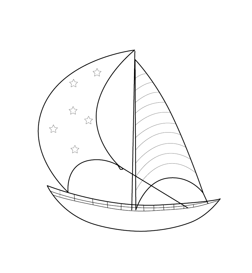 Free Printable Sailing Boat Image